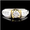 Image 1 : 14K TT Gold 1.05ctw Diamond Ring
