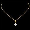 Image 2 : 18K Gold 0.30ctw Diamond Pendant