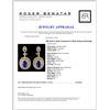 Image 3 : 18K Gold 4.14ctw Tanzanite & 2.76ctw Diamond Earri