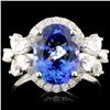 Image 1 : 14K Gold 2.90ct Tanzanite & 1.05ctw Diamond Ring