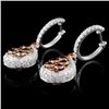 Image 2 : 14K Gold 2.48ctw Fancy Diamond Earrings