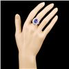 Image 4 : 18K Gold 5.48ct Tanzanite & 1.09ctw Diamond Ring