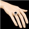 Image 3 : 14K Gold 8.47ct Sapphire & 0.69ctw Diamond Ring