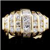 Image 2 : 14K Yellow Gold 2.60ctw Diamond Ring