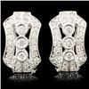 Image 1 : 18K Gold 0.68ctw Diamond Earrings