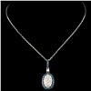 Image 1 : 14K Gold 1.04ctw Fancy Color Diamond Pendant