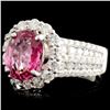 Image 2 : 18K Gold 2.03ct Spinel & 1.11ctw Diamond Ring