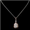 Image 1 : 14K White Gold 1.26ctw Fancy Color Diamond Pendant