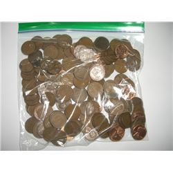 1 POUND OF WHEAT PENNIES APPROX. 150 *UNSEARCHED MIXED DATES & GRADES* WHEAT PENNIES CAME OUT OF SAF