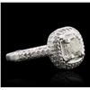 Image 1 : 14KT White Gold 1.78ctw Diamond Ring