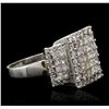 Image 2 : 14KT White Gold 3.18ctw Diamond Ring