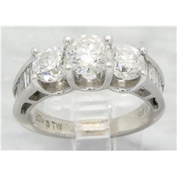 3.00ctw Diamond Ring - 14KT White Gold