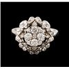 Image 2 : 14KT White Gold 1.00ctw Diamond Ring
