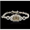 Hamilton 14KT White Gold Diamond Vintage Ladies Watch