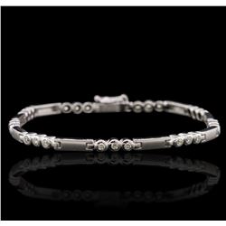 10KT White Gold 0.35ctw Diamond Bracelet