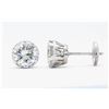 Image 5 : 2.85ctw Diamond Stud Earrings - Platinum