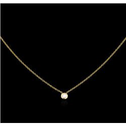 0.09ct Diamond Necklace - 14KT Yellow Gold