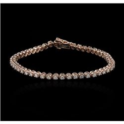 14KT Rose Gold 1.78ctw Diamond Tennis Bracelet