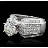 18KT White Gold 4.35ctw Diamond Ring