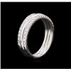 Image 3 : 0.56ctw Diamond Stackable Ring - 14KT White Gold