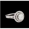 Image 1 : 14KT White Gold 1.78ctw Diamond Ring