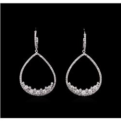 1.86ctw Diamond Earrings - 14KT White Gold