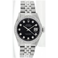 Rolex Stainless Steel 1.00ctw Diamond DateJust Men's Watch