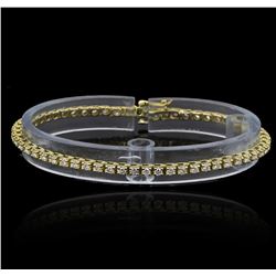 1.70ctw Diamond Tennis Bracelet - 14KT Yellow Gold