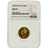Image 1 : 1882-R NGC MS63 Italy 20L Gold Coin