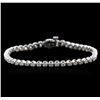 14KT White Gold 2.01ctw Diamond Tennis Bracelet