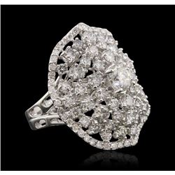 14KT White Gold 3.86ctw Diamond Ring
