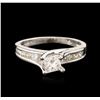 Image 2 : Platinum 0.86ctw Diamond Ring