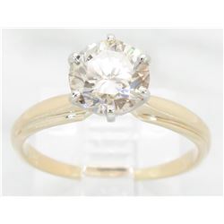 1.28ct Brown Diamond Ring - 14KT Yellow Gold