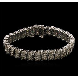 8.10ctw Diamond Bracelet - 14KT White Gold