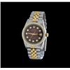 Image 2 : Rolex 14KT Two-Tone Diamond DateJust Men's Watch