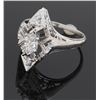 Image 7 : 0.35ctw Vintage Diamond Ring - 18KT White Gold