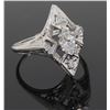 Image 8 : 0.35ctw Vintage Diamond Ring - 18KT White Gold