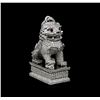 Image 1 : 11.73ctw Diamond Foo Dog Pendant - Platinum