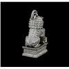 Image 3 : 11.73ctw Diamond Foo Dog Pendant - Platinum