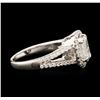 Image 3 : 18KT White Gold 1.37ctw Diamond Ring