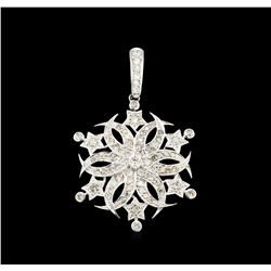 1.69ctw Diamond Pendant - 18KT White Gold