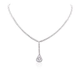 14KT White Gold 1.03ctw Diamond Necklace