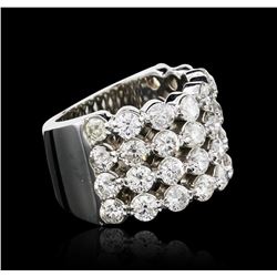 14KT White Gold 3.16ctw Diamond Ring