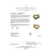 Image 3 : 0.85ctw Emerald and Diamond Pin - 18KT Two-Tone Gold