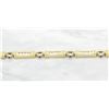 Image 3 : 0.84ctw Diamond and Ruby Bracelet - 14KT Yellow Gold