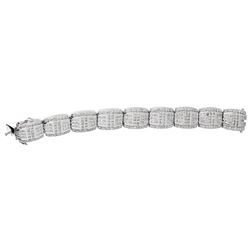 13.20ctw Diamond Bracelet - 14KT White Gold