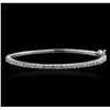 14KT White Gold 2.30ctw Diamond Bangle Bracelet