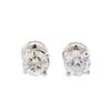 Image 1 : 1.40ctw Diamond Stud Earrings - 14KT White Gold