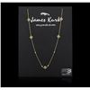 Image 2 : James Kurk 0.80ctw Sapphire and Diamond Necklace - 14KT Yellow Gold