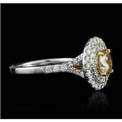 14KT White Gold 1.61ctw Diamond Ring